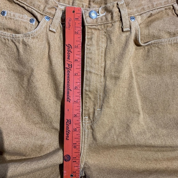 90’s Bonjour high waist tapered Leg Tan jeans Made in USA vintage 12 (runs small - Picture 8 of 10